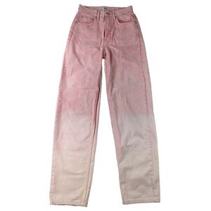 BDG Urban Outfitters Jeans Womens‎ 25 High Rise Ombre Pink Coastal Cool Straight